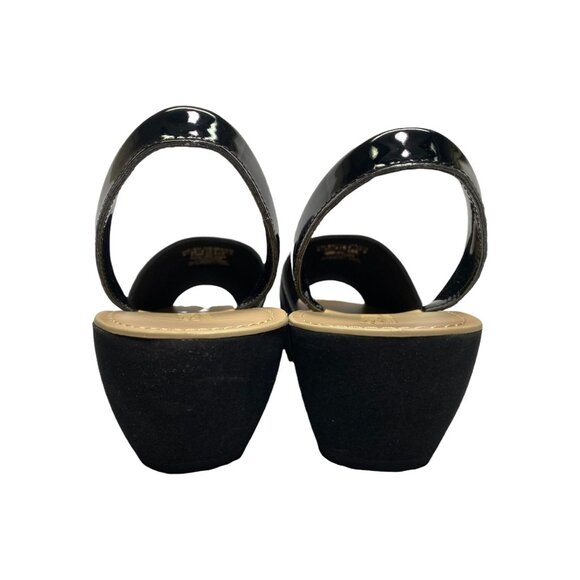 S2C3 Reaction Kenneth Cole Fine Glass Black Platform Sandal Women's 8M - Picture 5 of 6